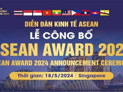 Diễn đàn Kinh tế ASEAN 2024 lần thứ 5 sẽ diễn ra vào 18/5/2024 tại Singapore